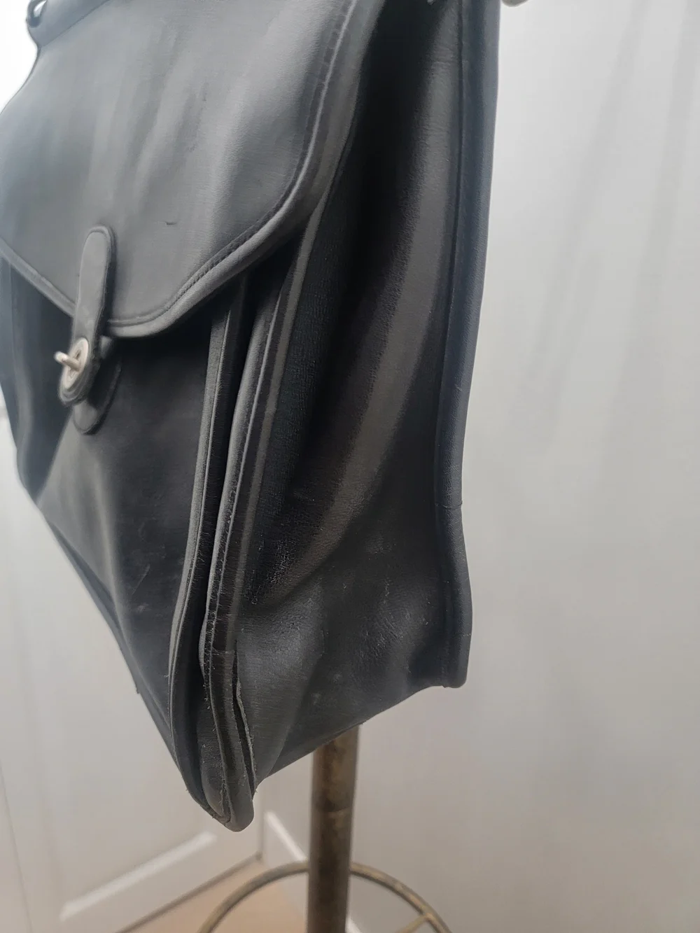 Coach Black Leather Men's Briefcase